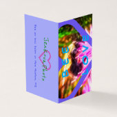 NIEUWE BEE LOVE MINI-KAARTEN 2x3.5 horizontaal Visitekaartje (Buitenkant)