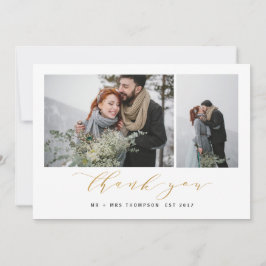 NIEUWE BEGINNEN DANK JULLIE-GOLD BEDANKKAART