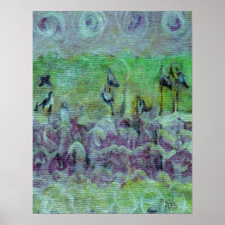 Nieuwe beginners afdrukken poster