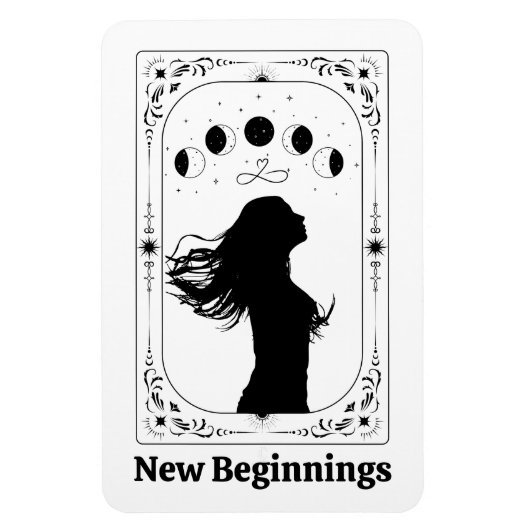 Nieuwe Beginningen Tarot Echtscheidingsfeest Voork Magneet (Verticaal)