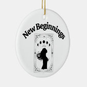 Nieuwe Beginnings Breakup Divorce Tarot Kaart Zodi Keramisch Ornament (Rechts)