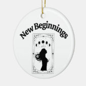 Nieuwe Beginnings Breakup Divorce Tarot Kaart Zodi Keramisch Ornament (Links)