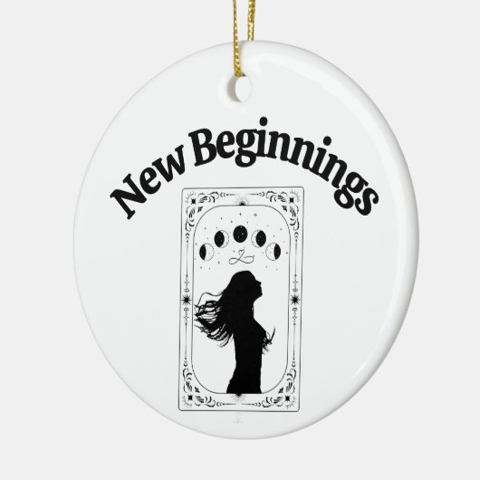 Nieuwe Beginnings Breakup Divorce Tarot Kaart Zodi Keramisch Ornament (Links)