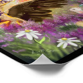 Nieuwe Beginnings Clouded Leopard Fantasy Art Poster (Hoek)