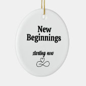 Nieuwe Beginnings, Scheidingsgiften voor Haar Vaka Keramisch Ornament (Rechts)