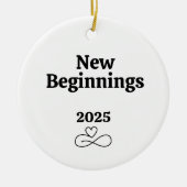 Nieuwe Beginnings, Scheidingsgiften voor Haar Vaka Keramisch Ornament (Voorkant)