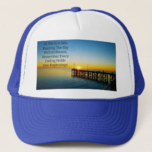 Nieuwe Beginnnen, Motiverende Citaten Voor Zonsond Trucker Pet