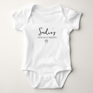 Nieuwe Best Friend Baby aankondiging Romper