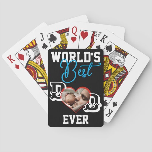 Nieuwe beste vader pokerkaarten (Achterkant)