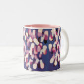 Nieuwe bestelling - fijne lijn - vullingen grafisc tweekleurige koffiemok (Voorkant rechts)