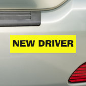 NIEUWE BESTUURDER BUMPERSTICKER (Op auto)