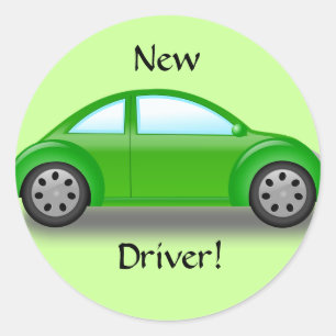 Nieuwe bestuurder groene sticker