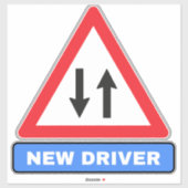 Nieuwe bestuurder op de weg (auto Alert) Sticker (Vel)