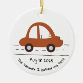 Nieuwe bestuurder Personalized geslaagd Test Keeps Keramisch Ornament (Voorkant)