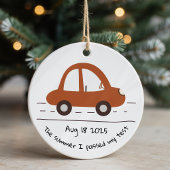 Nieuwe bestuurder Personalized geslaagd Test Keeps Keramisch Ornament