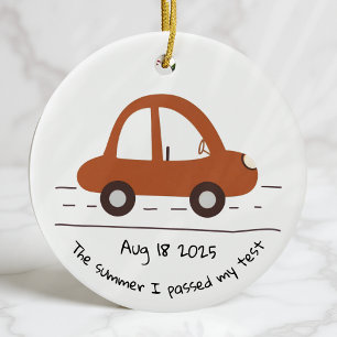 Nieuwe bestuurder Personalized geslaagd Test Keeps Keramisch Ornament