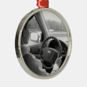 Nieuwe bestuurder (tiener) metalen ornament (Rechts)