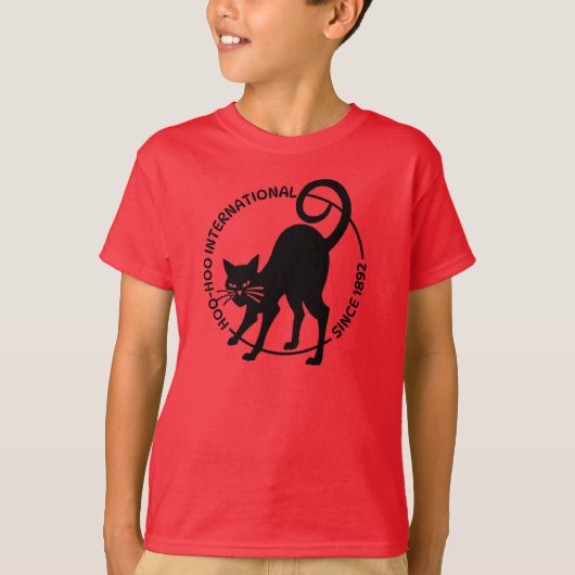 NIEUWE Black Cat Design T-shirt (Voorkant)