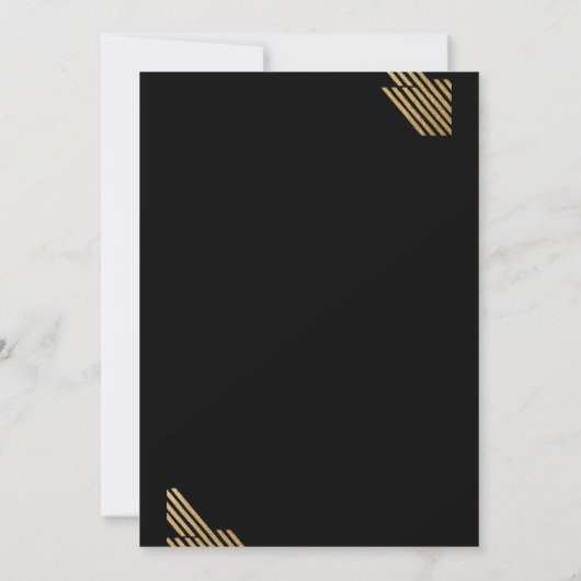 Nieuwe Black college afstuderen stijlvolle start Kaart (Achterkant)