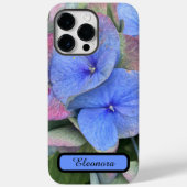 Nieuwe Blauwe Hydrangea Bloem Foto & Naam iPhone h Case-Mate iPhone Case (Achterkant)