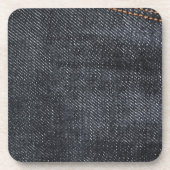 Nieuwe Blauwe Jeans Drankjes Onderzetter (Voorkant)