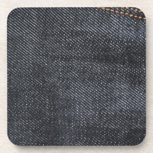 Nieuwe Blauwe Jeans Drankjes Onderzetter (Voorkant)