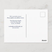 Nieuwe Blauwgroen deur voor thuisgebruik, we hebbe Briefkaart (Achterkant)