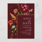 Nieuwe Bloemen Huwelijk Bewaar de Datum QR Code Briefkaart (Voorkant)