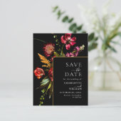 Nieuwe Bloemen Huwelijk Bewaar de Datum QR Code Briefkaart (Staand voorkant)