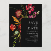 Nieuwe Bloemen Huwelijk Bewaar de Datum QR Code Briefkaart (Voorkant)