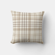 Nieuwe boerderij beige en taupe ruit