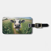 Nieuwe boerderij koe aangepaste bagagelabel (Voorkant horizontaal)