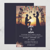 Nieuwe boho rustieke moderne elegante Twilight bru Kaart (Voorkant / Achterkant)