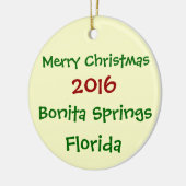 NIEUWE BONITA-SPRINGS FLORIDA CHRISTMAS ORNAMENT 2 (Links)