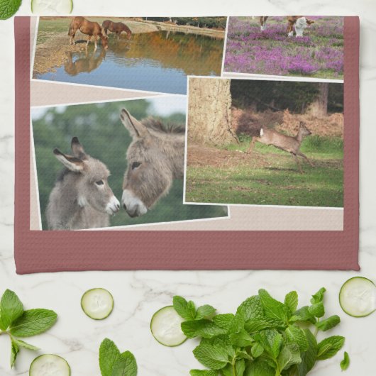 Nieuwe bosteatowel theedoek (Gevouwen)