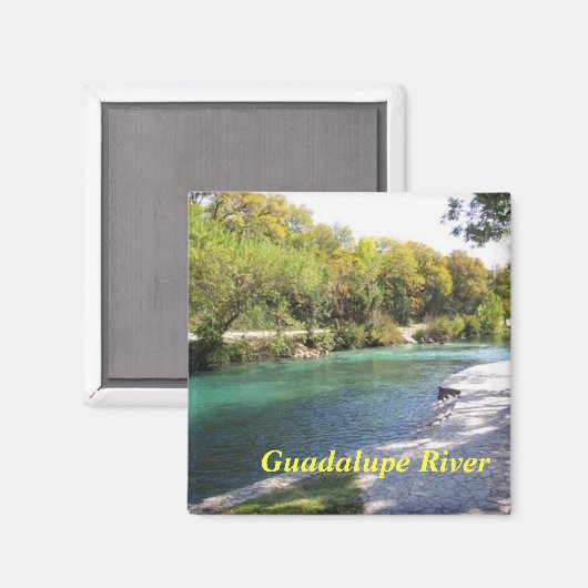 Nieuwe Braunfels Guadalupe riviermagneet Magneet (Voorkant / Achterkant)