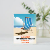Nieuwe Brighton Beach Merseyside Briefkaart (Staand voorkant)