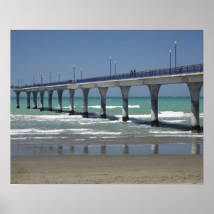 Nieuwe Brighton Pier, Christchurch Poster