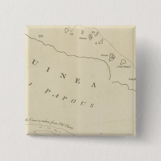 Nieuwe Britse ontdekkingen Vierkante Button 5,1 Cm (Voorkant)