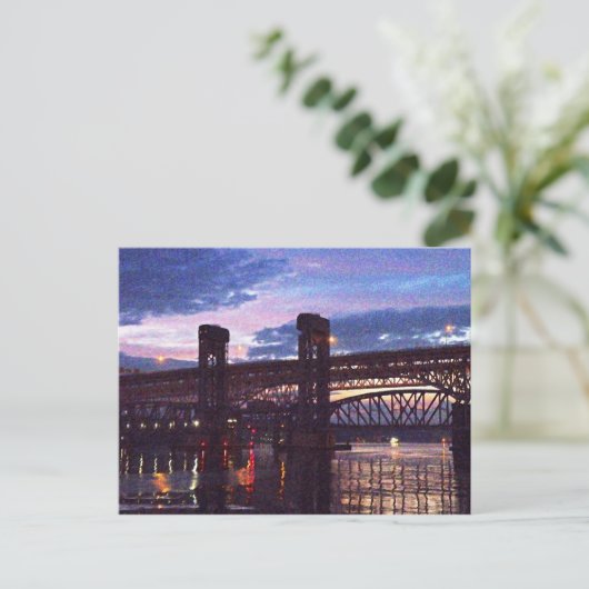 Nieuwe bruggen over de Theems in Londen Briefkaart (Staand voorkant)