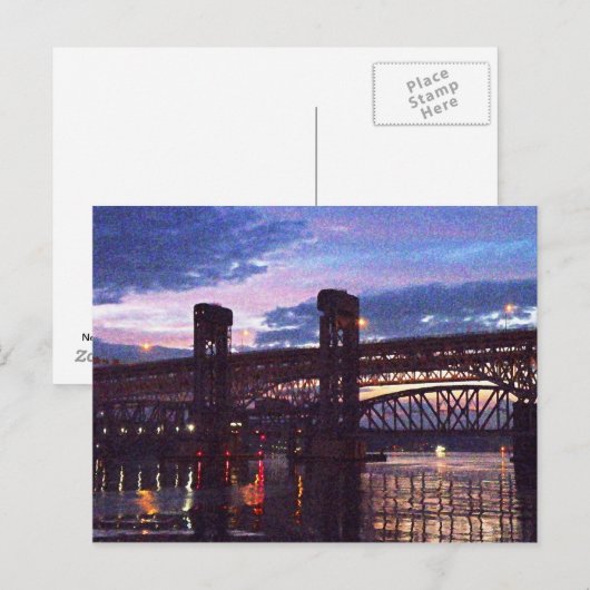 Nieuwe bruggen over de Theems in Londen Briefkaart (Voorkant / Achterkant)