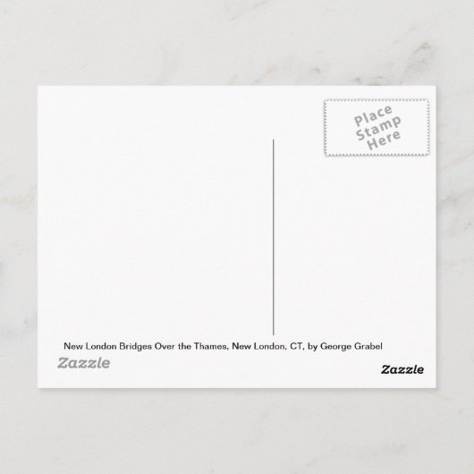 Nieuwe bruggen over de Theems in Londen Briefkaart (Achterkant)
