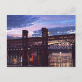 Nieuwe bruggen over de Theems in Londen Briefkaart (Voorkant)