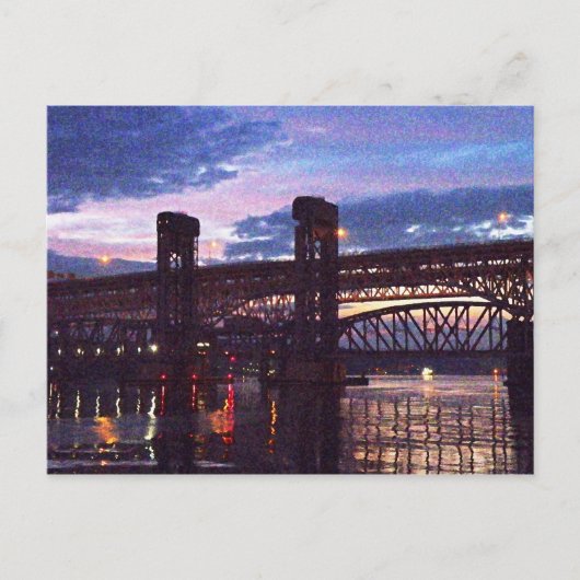 Nieuwe bruggen over de Theems in Londen Briefkaart (Voorkant)