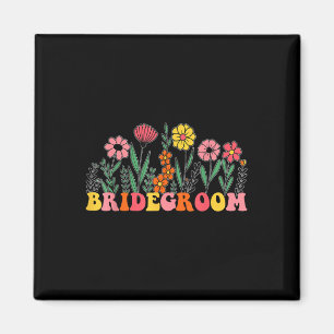 Nieuwe Bruidegom Wildflower Eerste Verjaardag &Cam Magneet