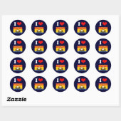 NIEUWE BRUNSWICK RONDE STICKER (Vel)