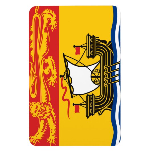 NIEUWE BRUNSWICK-vlag Magneet (Verticaal)