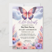 Nieuwe Bug Boho Soft Glow Live Butterfly Baby show Kaart (Voorkant)