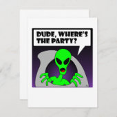 nieuwe buitenaardse partij kaart (Voorkant / Achterkant)