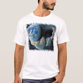 Nieuwe Buitenwereldse Planeet Montage T-shirt